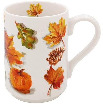 The Leonardo Collection - Autumn Leaves Design Fine China Mug