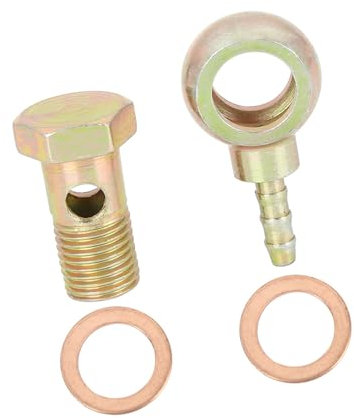 A ABSOPRO 14mm Banjo Schlauch Bolzen Unterlegscheibe Fitting Metall für Motorrad Auto Artikelaustausch