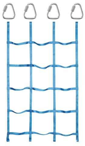 Climbing Net for Kids Outdoor, 1.8x1.1m Climbing Cargo Net Kids, Climbing Net for Playground Treehouse Jungle Gyms Backyard School, N-inja Obstacle Course Accessories for Kids