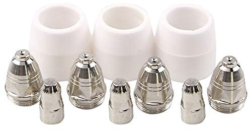 Qussedser 30 Stück CUT80 LG80 80A Plasmaschneider P80 Schneidemaschine Verbrauchsmaterial oder Zubehör Schild Porzellan Tasse Elektrodenspitze