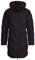 Spindle Womens Mid Length Padded Coat Pocket Quilted Puffer Jacket with Hood Black XL