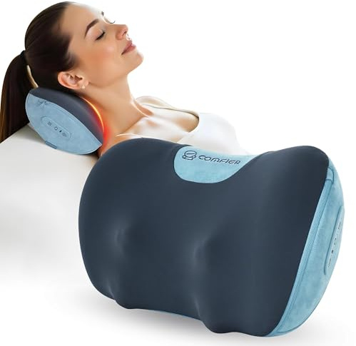 COMFIER Shiatsu Neck and Back Massager with Heat, [2026] Mothers Day Gifts for Mom, Massager Pillow with 3D Kneading Deep Tissue, Cordless & Portable, Soothes Muscle Tension at Home, Office, Travel