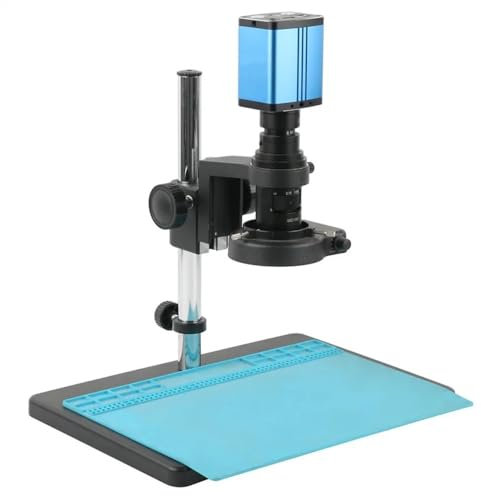 Microscope Accessories Kit 1080P Auto Focus AF Measure HDMI Type-c PC IMX307 Video Microscope Camera USB Disk Recorder For CPU PCB Soldering Repair Microscope Slides(B 120X)