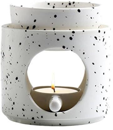 Wachswärmer – Keramik-Kerzenhalter, Wachserhitzer aus Keramik | Multifunktionaler Wachs-Diffusor-Kerzenhalter, Windlicht für Geburtstag, Weihnachten, Hochzeit, Einweihungsparty