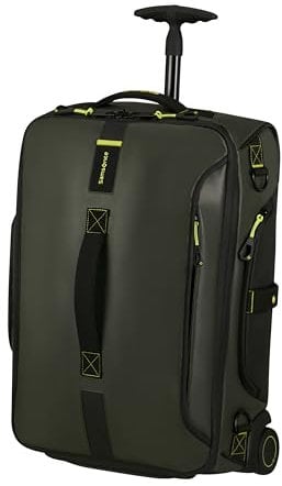 Samsonite Paradiver Light - Reisetasche/Rucksack mit 2 Rollen S, 55 cm, 51 L, Grün (Jungle Green)