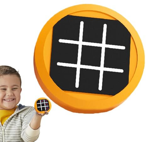 Vmiorzq Juego de ajedrez electrónico, Juego de ajedrez portátil - Juegos de Mesa clásicos Juego de en Raya y Cruces pequeños,Consola de Juegos de Rompecabezas portátil compacta, Juguetes educativos