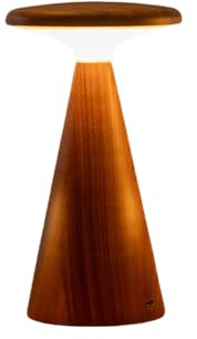 Gingko Design Sylva Table Lamp – Large, Walnut | Sculptural Wooden Lamp with Warm Ambient Lighting | Modern Decorative Light for Living Room or Bedroom