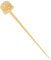 Monouso | 50 Pinchos de Bambú Diseño Hamburguesa, 12cm, Color Natural, Palillos de Bambú, Aperitivos, Brochetas, Fiestas, Caterings, Bodas