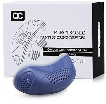 zavando Micro CPAP Anti-Schnarchhilfe Tragbar für Reisen & Zuhause Ohne Maske für Reisen & Zuhause (Blau)