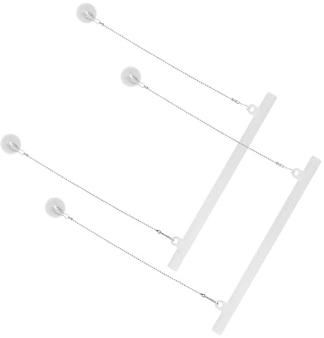 jojofuny Lot de 2 Barres D’Accrochage pour Affiches 50 CM en PVC et Fer Crochets Cuisine pour Suspendre Porte-Affiche Polyvalent pour Centres Commerciaux Expositions et Décoration