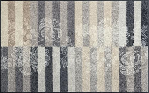 Wash+Dry Fußmatte Botanica Shadow 75x120cm, innen und außen, waschbar