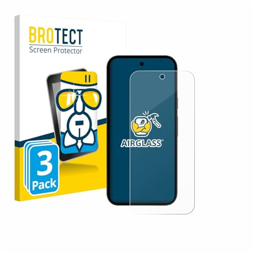 BROTECT Schutzglas für Google Pixel 10a (case-friendly) | 3 Stück Transparenter Displayschutz Made in Germany Schutzfolie Panzer Folie Glas 9H Anti-Fingerprint Einfache Montage Clear