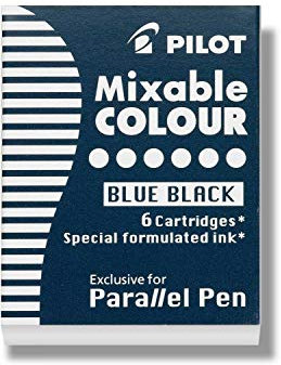 6 Pilot Paralellpen Ink Cartridges for Parallel Pen Calligraphy Pen 6 Patronen Blue/Black