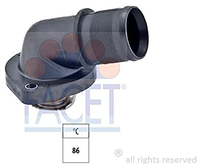FACET Thermostat Kühlmittel Kühlwasserthermostat mit Dichtung Öffnungstemperatur:86°C passend für PEUGEOT 106 II Schrägheck (1A, 1C) 306 Schrägheck (7A, 7C, N3, N5) PARTNER Combispace (5F) 1007 (KM)