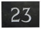 The House Nameplate Company Slate House Number, Charcoal Grey,Number 23