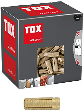 TOX Cheville à expansion laiton Metrix M16x43 mm, 15 pcs., 026100081