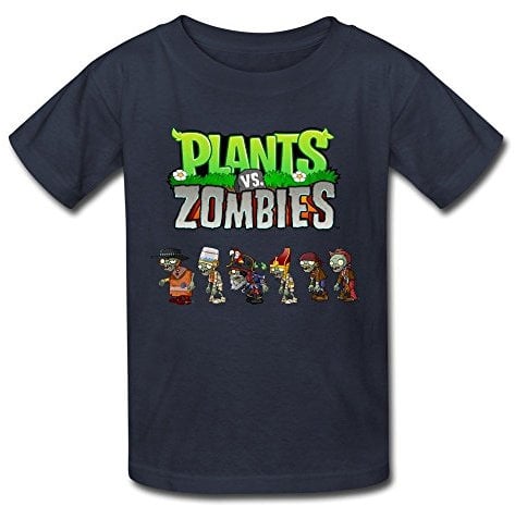 Fireti Kid's Geek Plants Vs. Zombies T-shirts By Mjensen Large