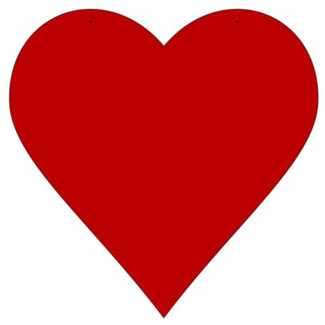 Plexiglas® Zuschnitt Acryl Herz Wanddeko in verschiedenen Farben und Größen, Farbe:Rot, Größe:Herz 10cmx10cm