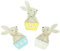 SIDCO Osterhase Holz 3 x Holzhasen Deko Osterschmuck Dekohasen Fensterdeko Osterdeko