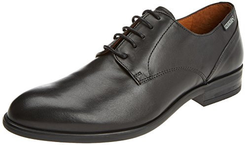 Pikolinos Zapatos Cordones en Cuero Bristol para Caballero Color Black