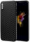 doupi UltraSlim Cover for iPhone X (iPhone 10) [ Wireless charging Supported ] Carbon Fiber Look Feather Light Skin Protective Cover Bumper Shell Hardcase, black