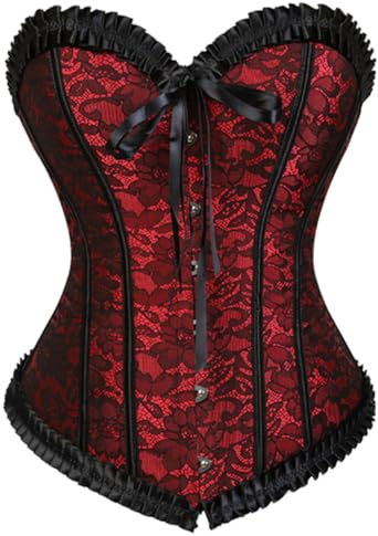 KUOSE Damen Schwarz Weiß Body Shaper Vollbrust Corsage Top Übergrößen