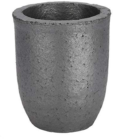 Qiterr 【𝐏â𝐪𝐮𝐞𝐬】 6 kg, fonderie Argile Graphite creusets Noir Coupe Four Torche Fonte coulée Fonte raffinage Or Argent cuivre Laiton Laiton