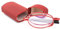 Faltbare Lesebrille aus Edelstahl Mini Anti-Blau Sehnhilfe für Damen und Herren Lesehilfe mit Hartschalen-Etui(Rot,+1.5)