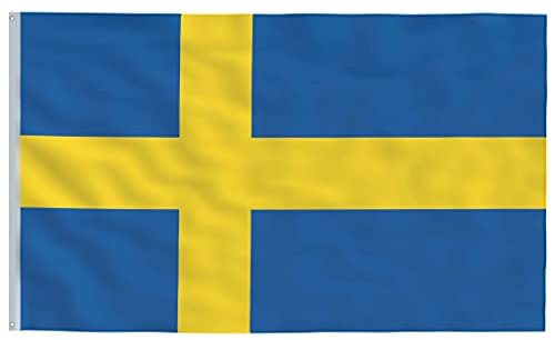 vidaXL Bandiera della Svezia 90x150 cm