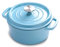 Fonte Cocotte - 22cm / 3L, Marmite ronde avec revêtement dur émail, for tous les types de poêles