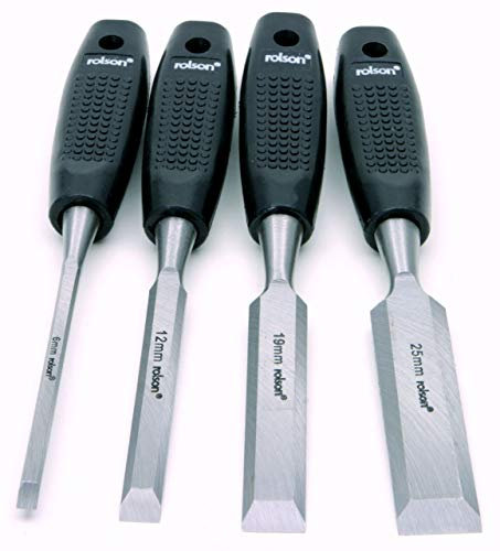 Rolson 2 X Wood Chisel Set - 4 Pieces