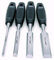 Rolson 2 X Wood Chisel Set - 4 Pieces