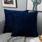 Yamonic Kissenbezüge Set Samt Soft Solid Dekorative Kissen Fall für Sofa Schlafzimmer 50cmx50cm 2er Pack für Couch Bett Sofa Stuhl Schlafzimmer Wohnzimmer, Navy blau