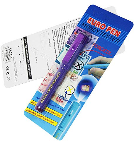 Useful Uv Light Banknotes Fake Counterfeit Forged Money Bank Note Checker Tester Marker Pen for All Major Currencies, 1/3 Pcs