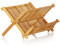 COM-FOUR® égouttoir pour vaisselle, pliable - égouttoir en bambou - égouttoir à vaisselle - sèche-vaisselle - égouttoir à vaisselle (1 pièce - 42x33x27cm)