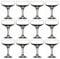 Tradineur - Pack de 12 Copas Misket - Capacidad 23,5 cl (8 oz) - Vasos Vidrio Champagne Celebraciones, Fiestas - Aptas para lavavajillas - Ø 9,5 x 13,5 cm