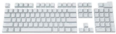 LA TALUS 106Pcs Backlight ABS Key Caps Replacement Tool Kit Mechanical Keyboard Accessory,Keycaps Keyset for Mechanical Gaming Keyboard Switches- White