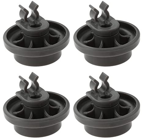 MOOTVGOO Paquete de 4 ruedas inferiores para lavavajillas 4581DD3003B, piezas de estante gris para lavavajillas, montaje de rodillo de platos para LG sustituye a 4502960 AP6231149 PS12075858