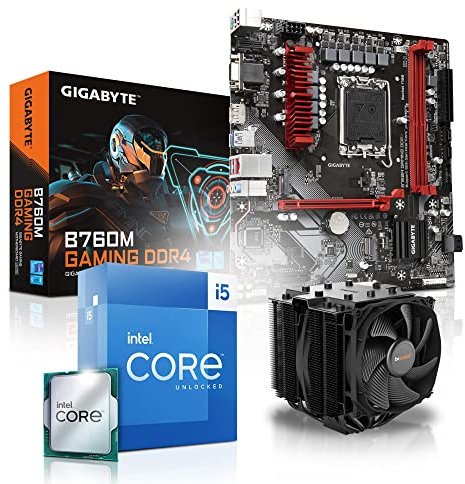 Memory PC Kit di aggiornamento Intel Core i5-12600K, Gigabyte B760M, 32GB DDR4 RAM, komplett fertig montiert und getestet
