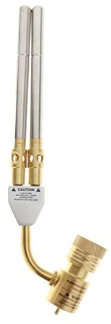 jojomis Tête de brûleur à gaz propane à double broche en laiton pour soudure