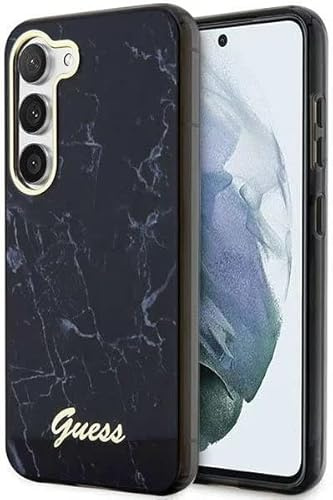 Guess GUHCS23MPCUMAK Hülle für S23 +S916 Schwarz hardcase Marble