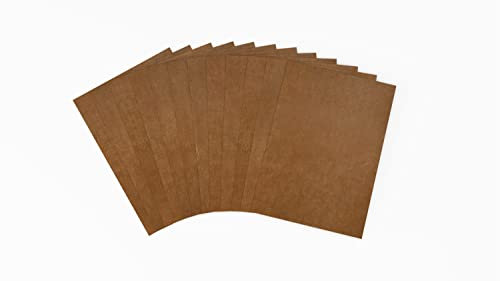 Brandalo® veganes Leder - waschbares Papier - 12 Bögen 21x30cm bei 0,55mm Dicke - Waschpapier - Lederpapier - Handmade Label gestalten - DIY zum nähen, basteln, plotten, Bedrucken UVM.