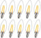 Ruiandsion Bombilla LED E12 220V AC Blanca Cálida con 2 chips LED SMD sustitución para velas, lámparas de techo y luces decorativas (paquete de 10)