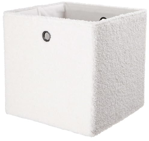 BUTLERS Aufbewahrungsbox faltbar 30x 30cm -Toddy- Aufbewahrungswürfel mit Griffen | Aufbewahrung von Bettwäsche, Spielzeuge im Regal | Faltkiste zur Organisation im Kinderzimmer, Bad