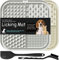 Lesipee Lot de 2 tapis à lécher pour chiens et chats - Jouet apaisant pour soulager l'anxiété - Passe au lave-vaisselle - Pour le beurre, le yaourt, les cacahuètes, le bain, le toilettage