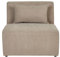 Modernes Sofa-Mittelstück Stoff Cord beige Taupe 1-Sitzer für Modulsofa Lemvig
