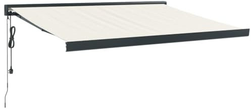 vidaXL Gelenkarmmarkise Creme 3x2,5 m Stoff und Aluminium
