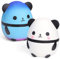 Jumbo Squishy Panda Squishies Fidget Toys for Kids Adult Slow Rising Stress Egg Ball Pop Soft Doll Scented Stress Relief Anti Anxiety EDC Squeeze Mochi Toys for 3-12 Years Old Boys Girls 2 Pack