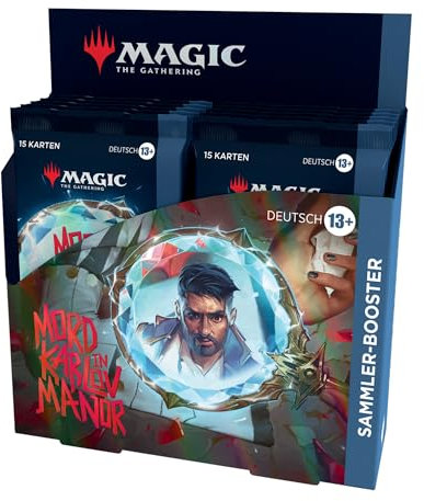 Magic: The Gathering – Mord in Karlov Manor Sammler-Booster-Display – 12 Booster (180 Magic-Karten) (deutsche Version)