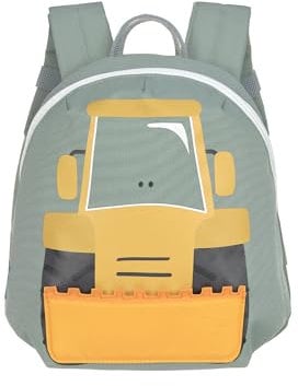 LÄSSIG Kleiner Kinderrucksack für Kita Kindertasche Krippenrucksack mit Brustgurt, 20 x 9.5 x 24 cm, 3,5 L/Tiny Backpack Excavator